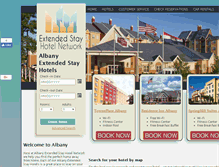 Tablet Screenshot of albany.extendedstayhotelnetwork.com