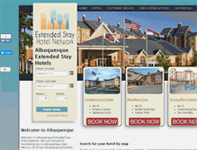 Tablet Screenshot of albuquerque.extendedstayhotelnetwork.com