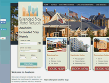 Tablet Screenshot of anaheim.extendedstayhotelnetwork.com